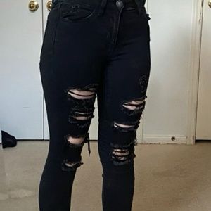 Black American eagle jeans
